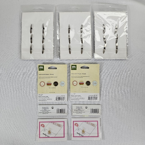 Lot Of Scrapbooking/Planner Accessories - Stickers Epoxy Shapes Button Brads - Picture 3 of 15